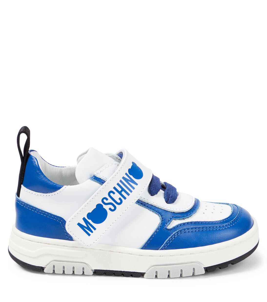 Logo leather sneakers | Moschino Kids