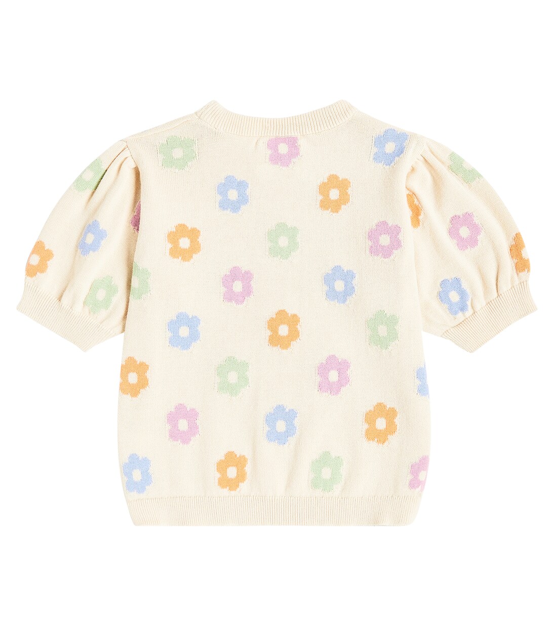 Kent knitted floral cotton T-shirt | The New Society