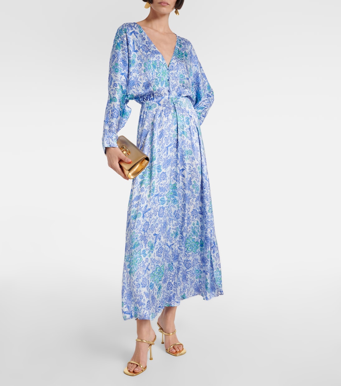 Robe midi imprimée | Poupette St Barth