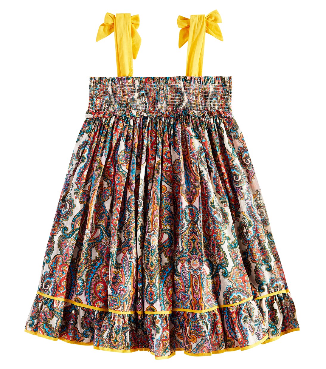 Robe Ottie en coton à motif cachemire | Zimmermann Kids