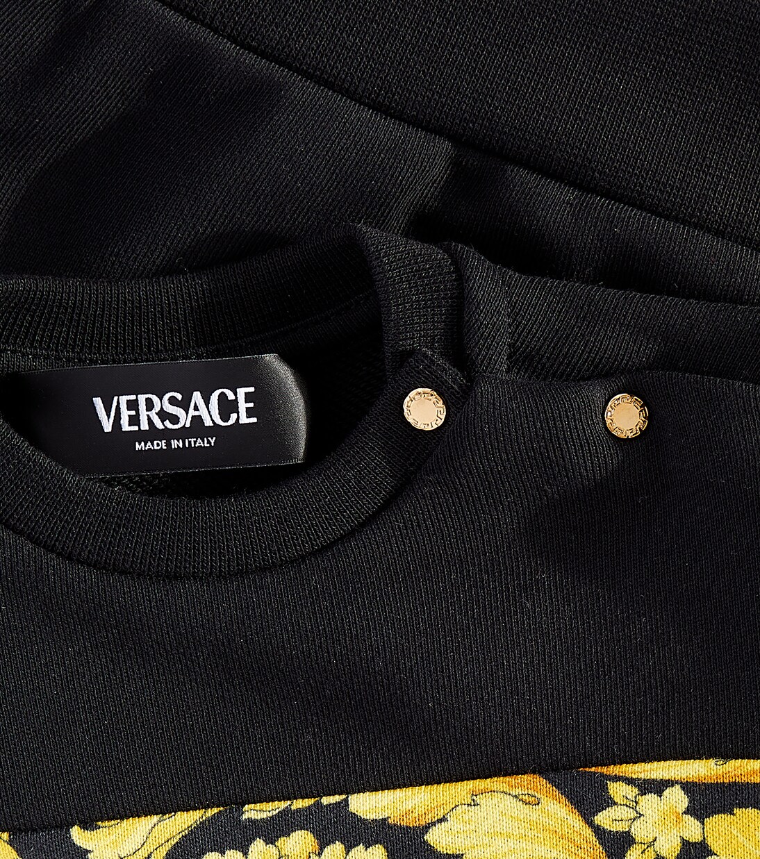Baby Barocco cotton jersey sweatshirt | Versace Kids