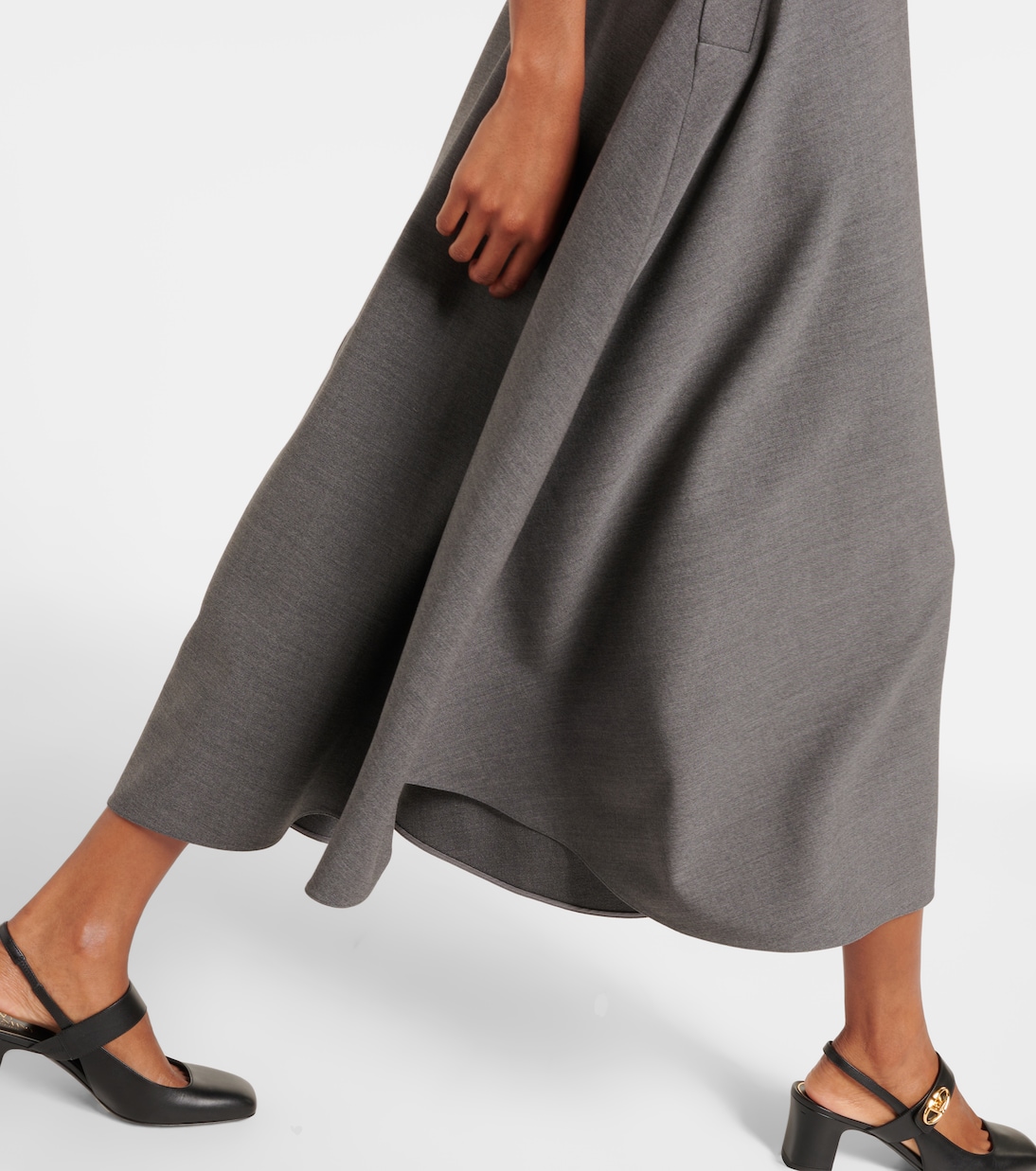 Midirock VGold aus Woll-Gabardine | Valentino