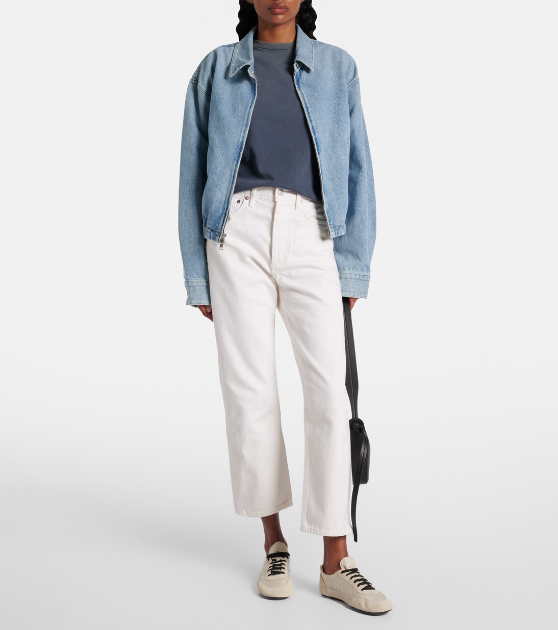 Jean droit 90s Crop à taille mi-haute | Agolde