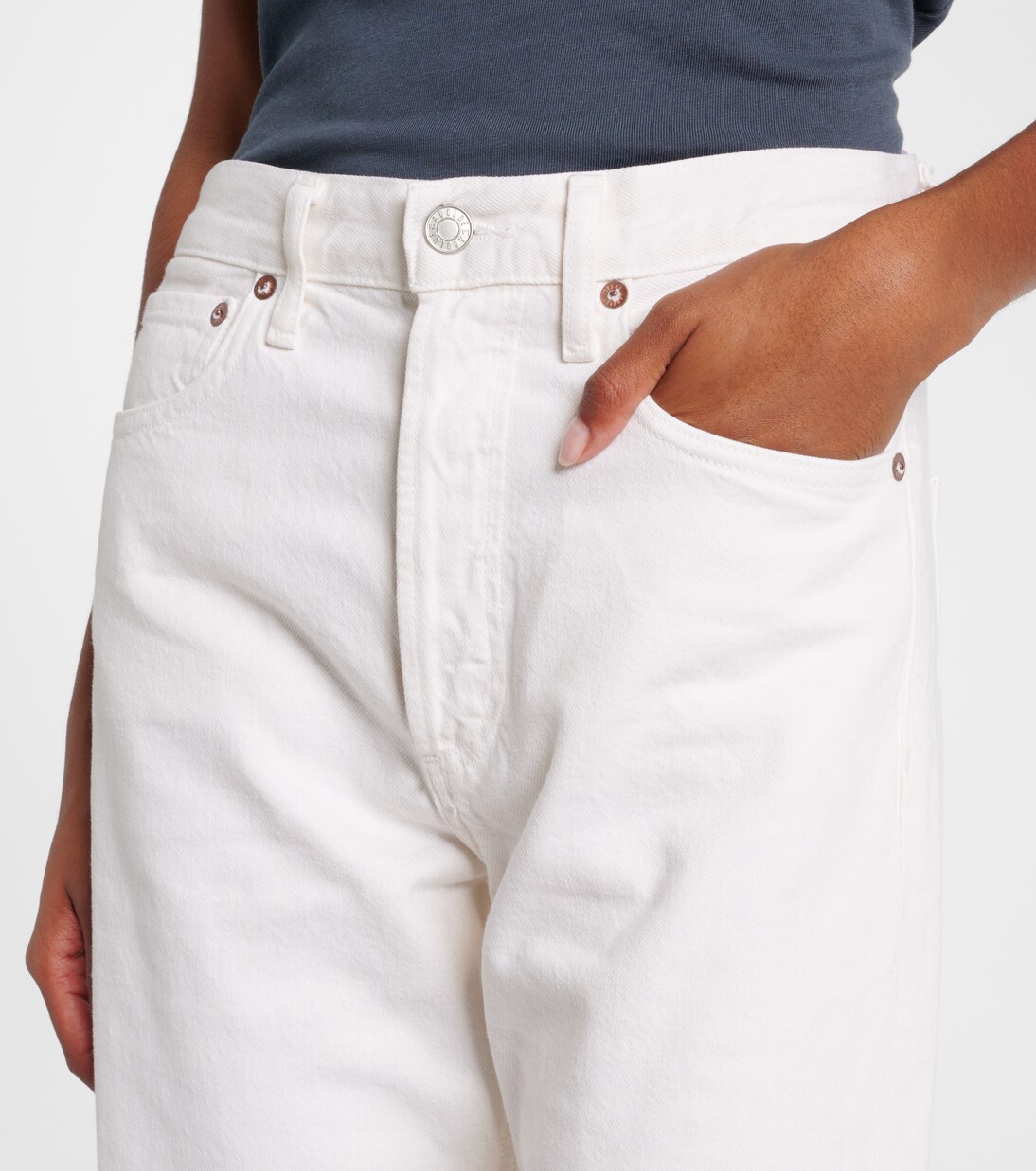 Jean droit 90s Crop à taille mi-haute | Agolde