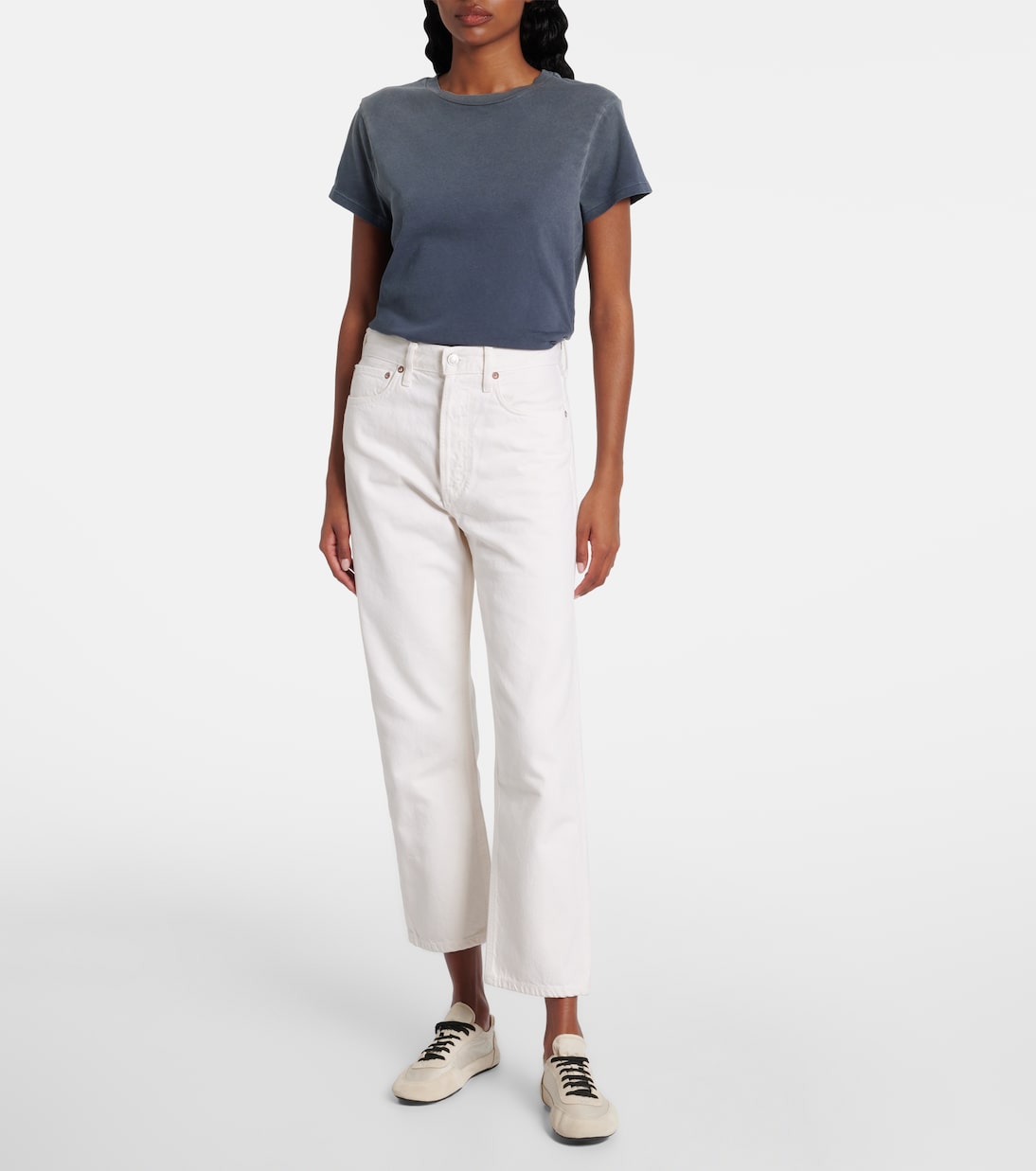 Jean droit 90s Crop à taille mi-haute | Agolde