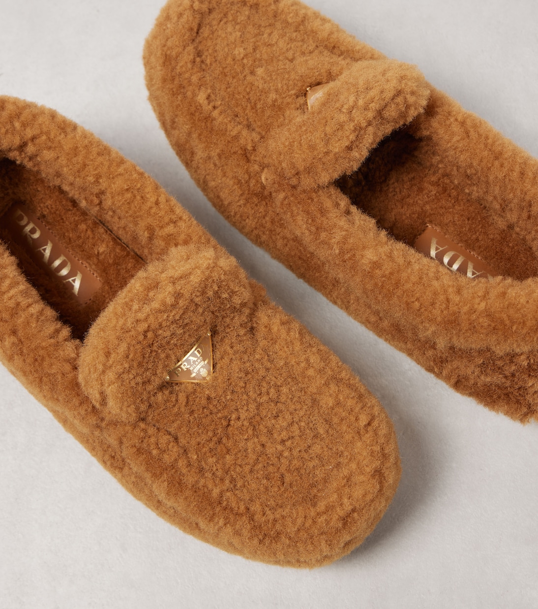 Mokassins aus Shearling | Prada