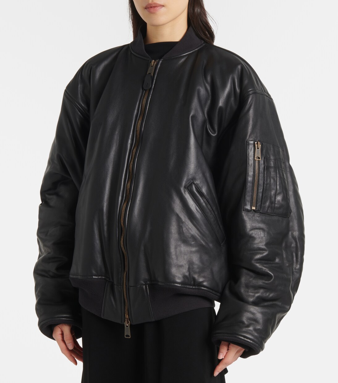 Chaqueta bomber de piel | Balenciaga