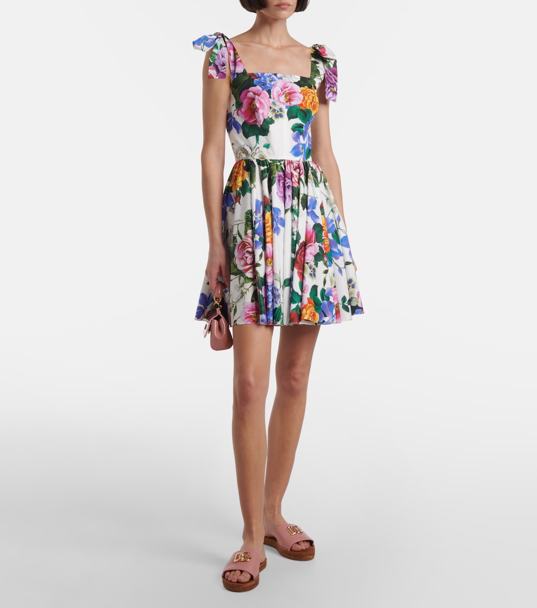 DG leather espadrille slides | Dolce&Gabbana