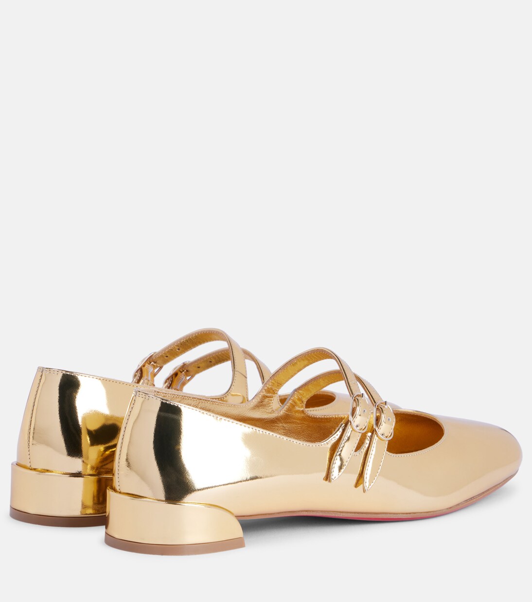 Sweet Jane mirrored leather Mary Jane flats | Christian Louboutin