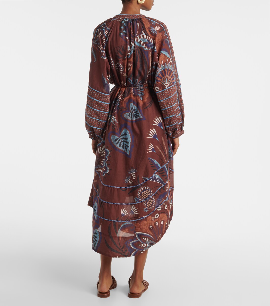 Robe longue Delicate Garden Brown | Farm Rio