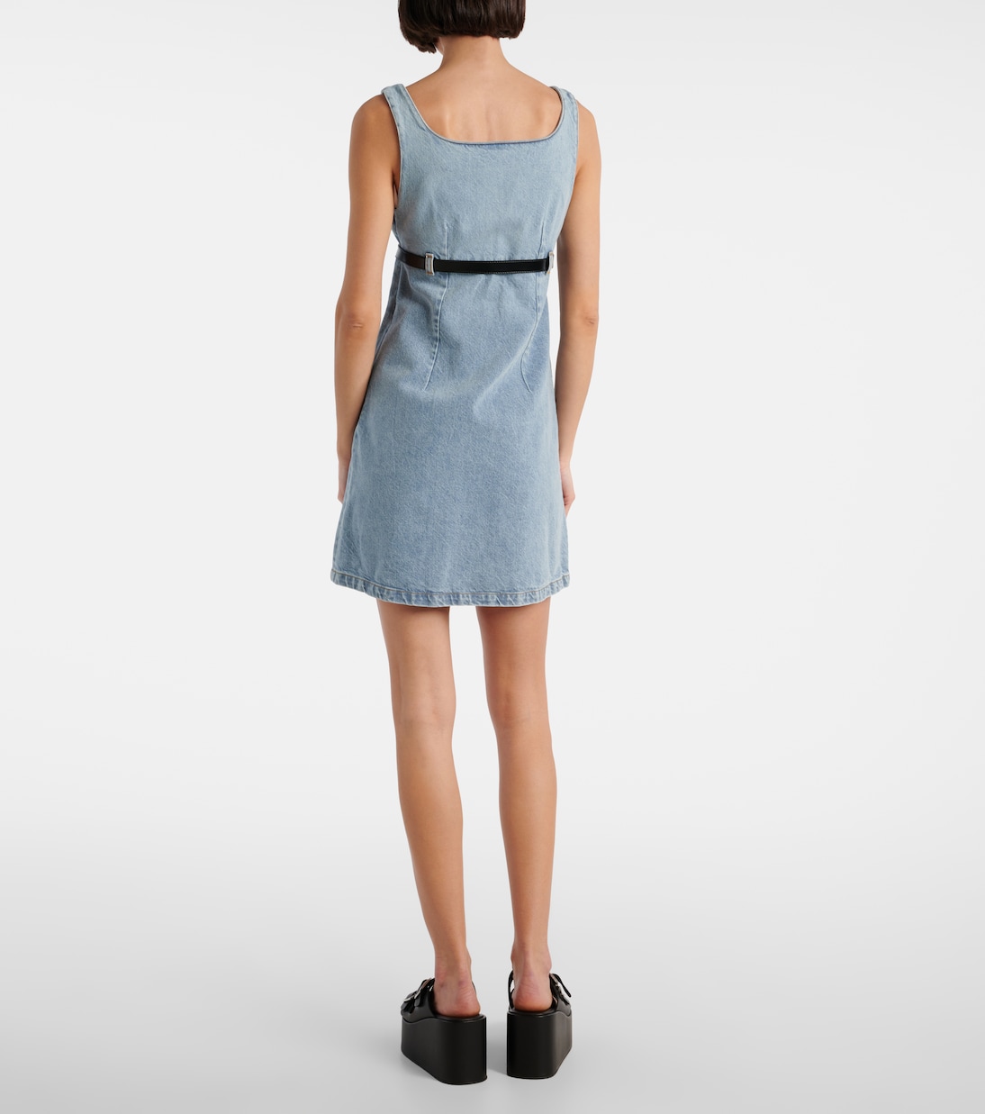 Belted denim minidress | Coperni
