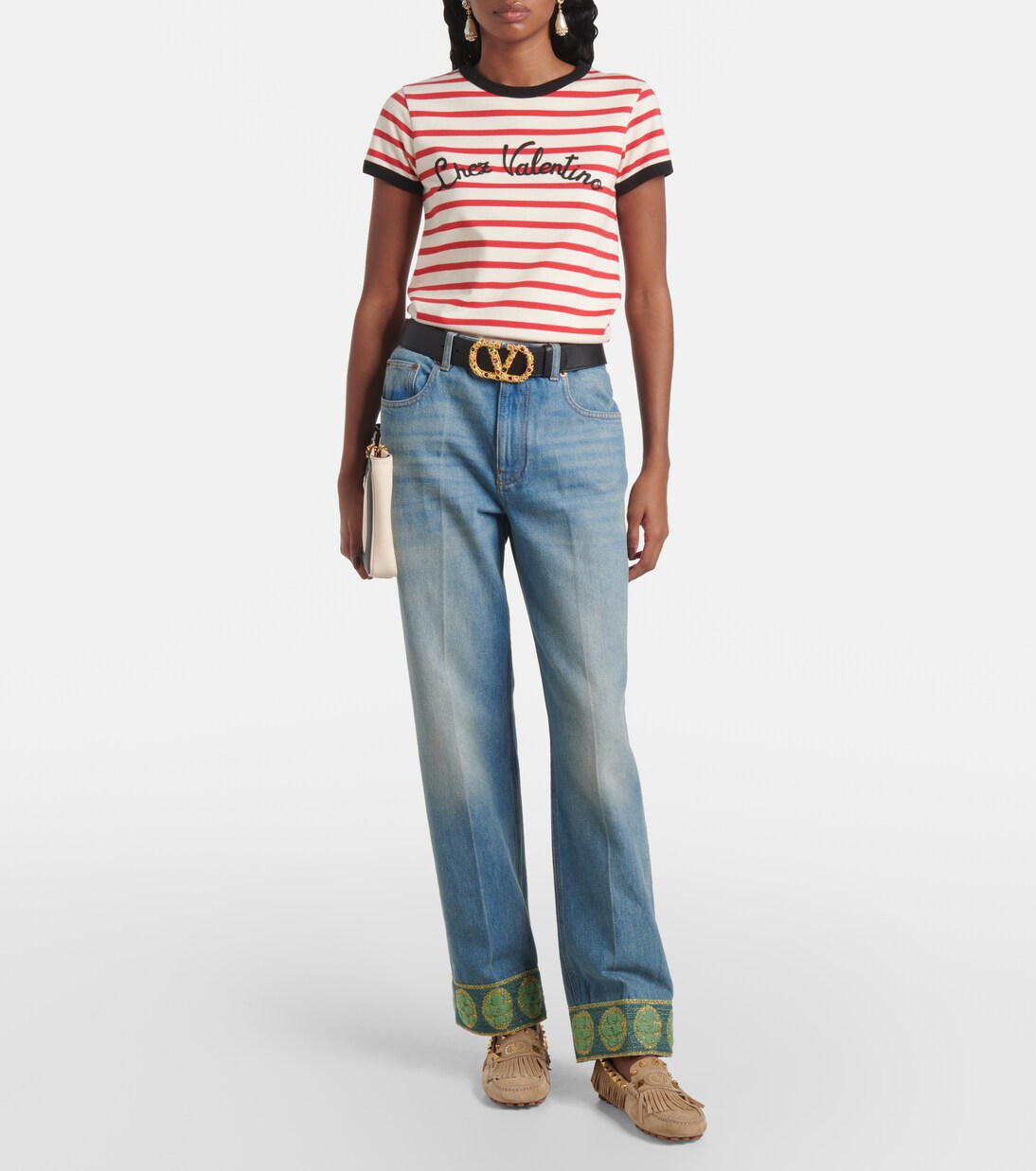 Plaster Caster VLogo suede driving shoes | Valentino Garavani