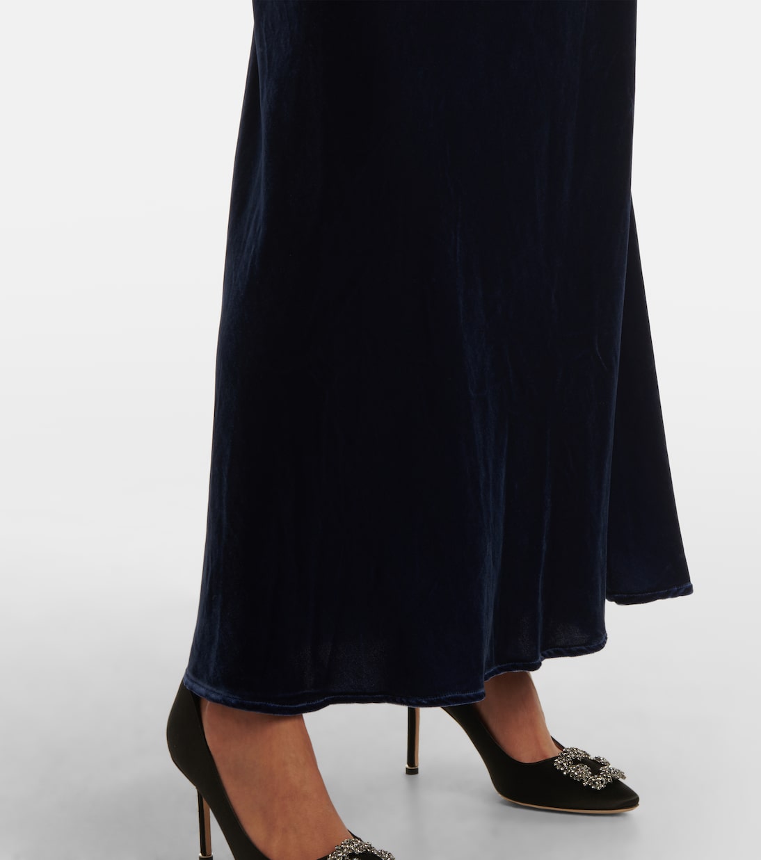 Abito sottoveste Alberta in velluto | Asceno