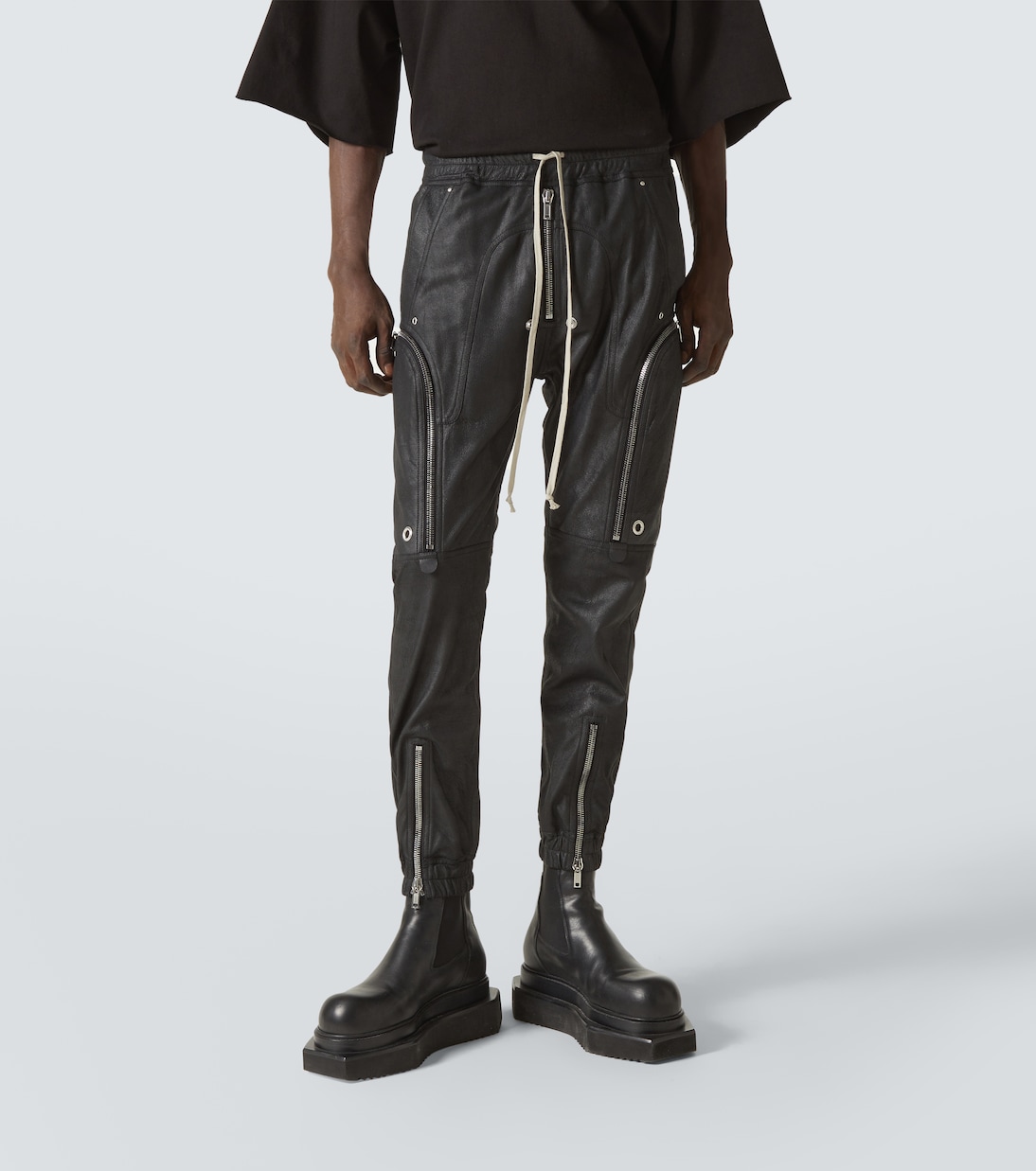 Pantaloni cargo Bauhaus in pelle | Rick Owens