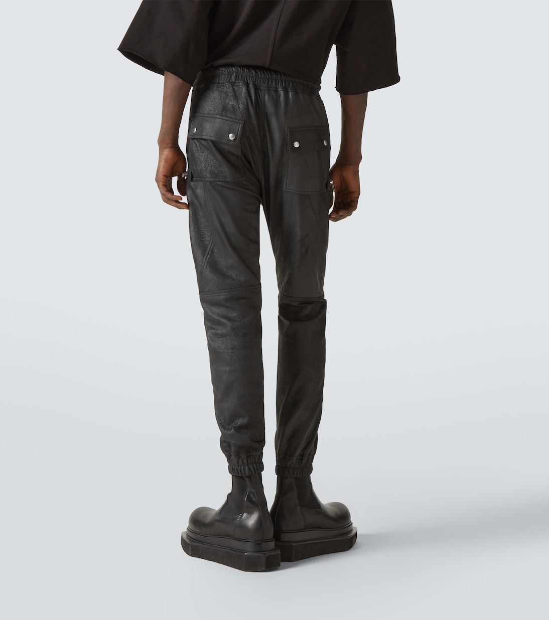 Pantaloni cargo Bauhaus in pelle | Rick Owens