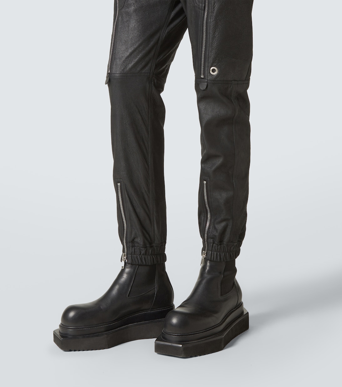 Pantaloni cargo Bauhaus in pelle | Rick Owens