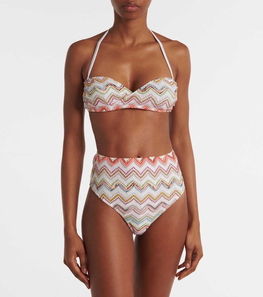 Bikini metalizado en zigzag | Missoni