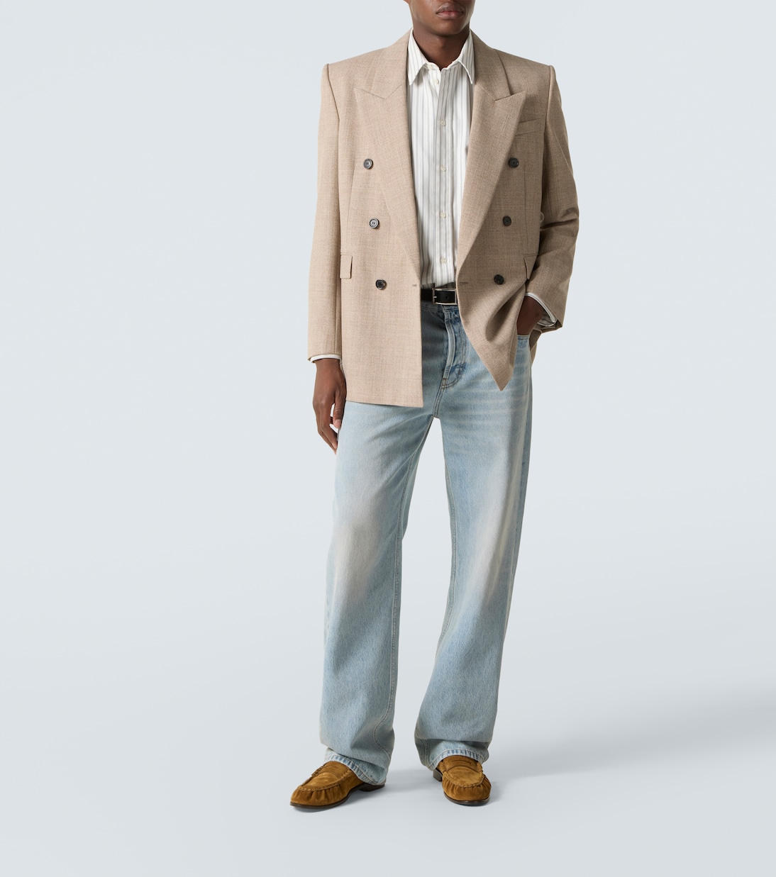 Loafers Le Loafer aus Veloursleder | Saint Laurent