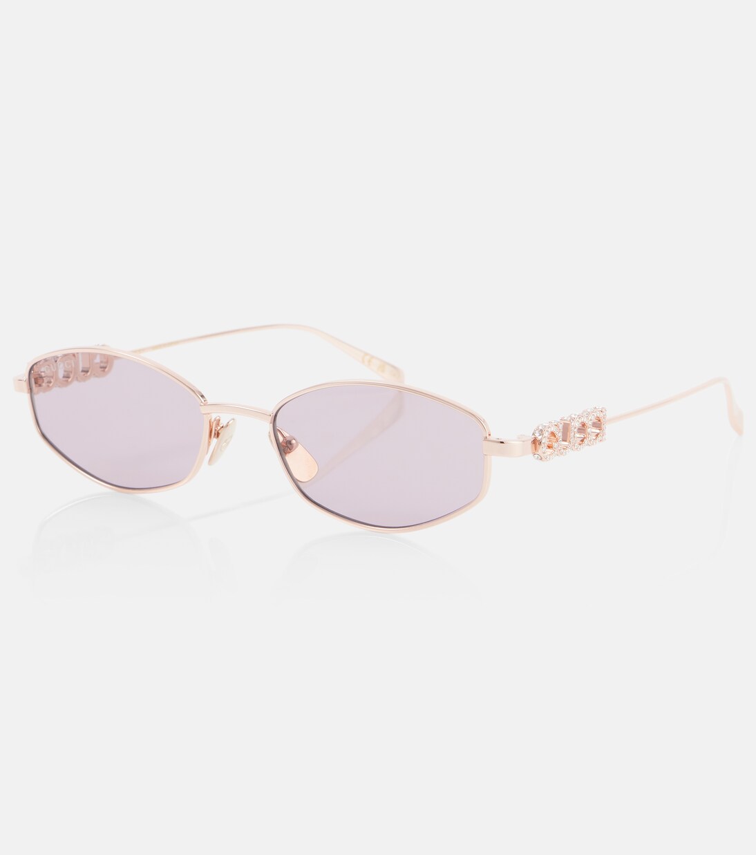 Logo embellished oval sunglasses | Gucci