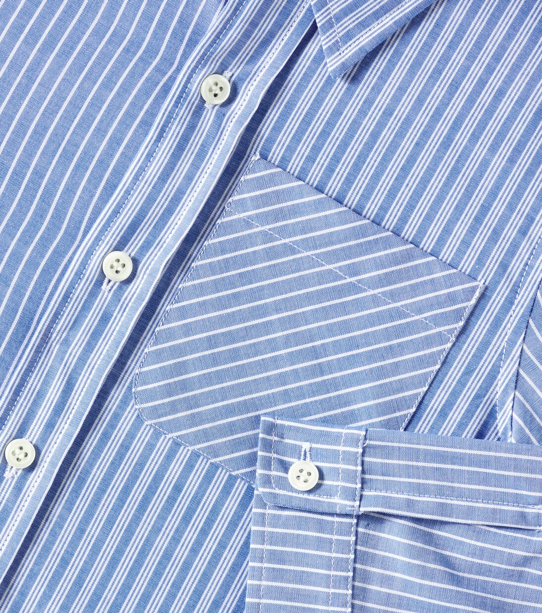 Tango striped cotton poplin shirt | Bonpoint