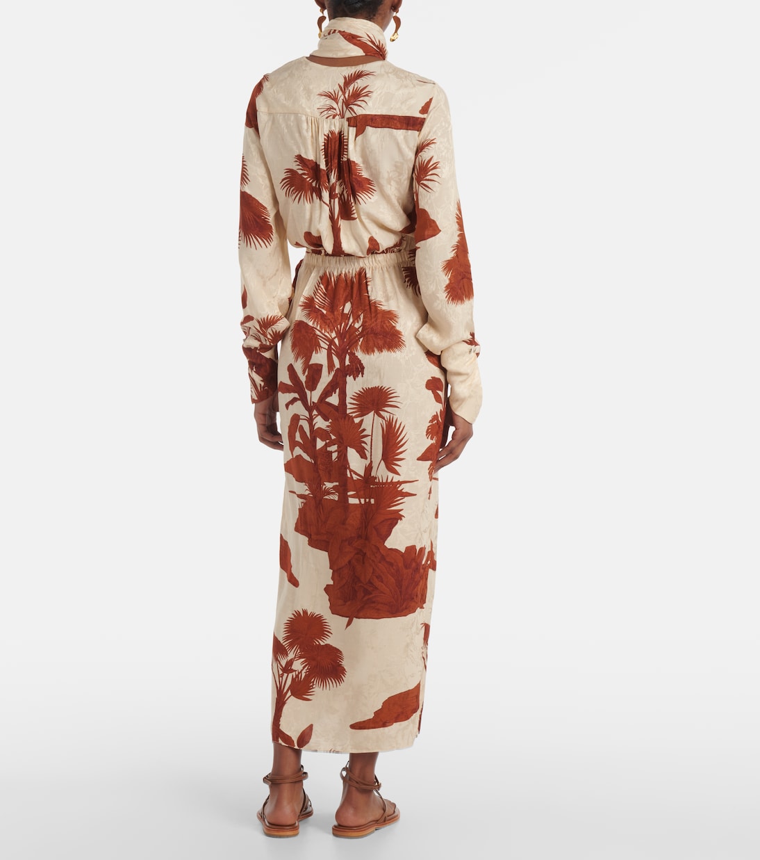 Robe longue Unmooring imprimée | Johanna Ortiz