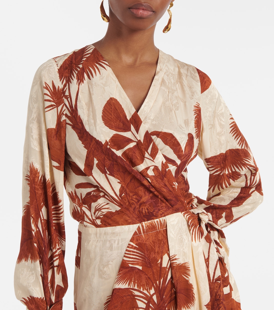 Robe longue Unmooring imprimée | Johanna Ortiz