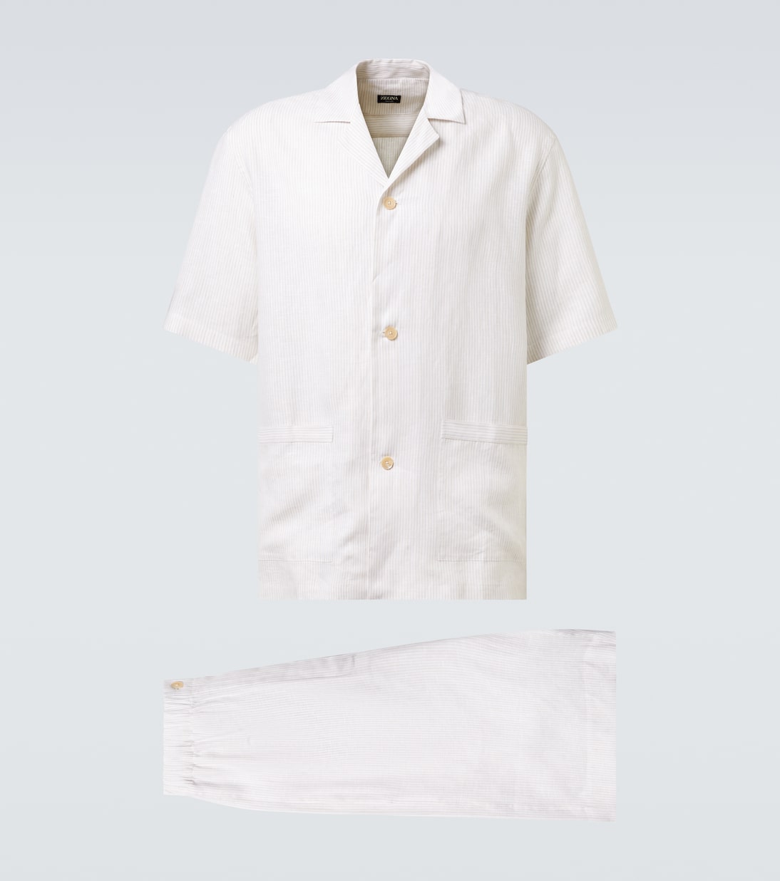 Striped linen pajamas | Zegna