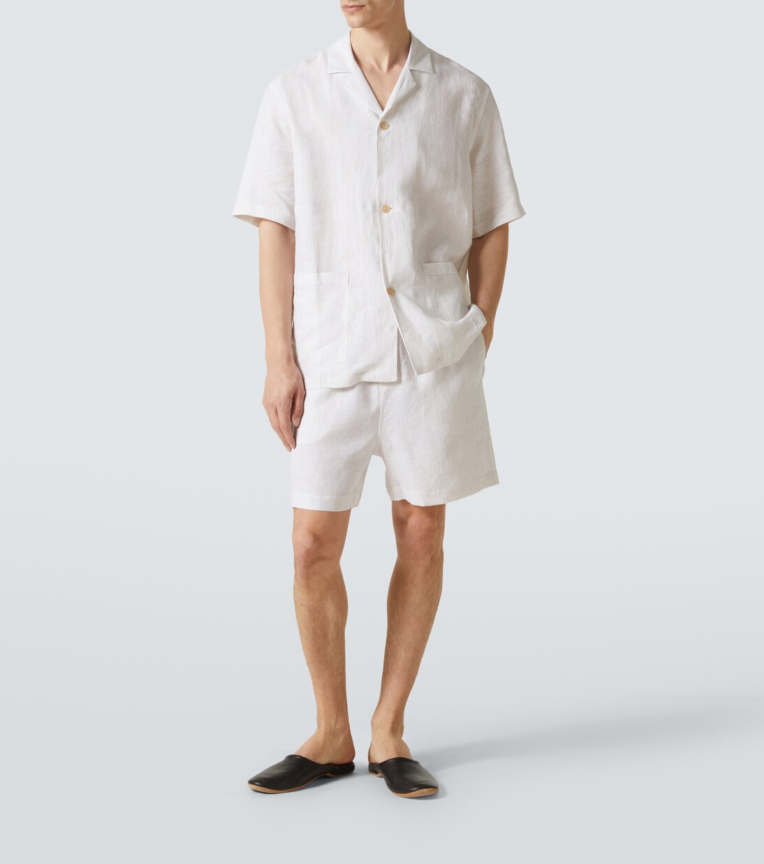 Striped linen pajamas | Zegna