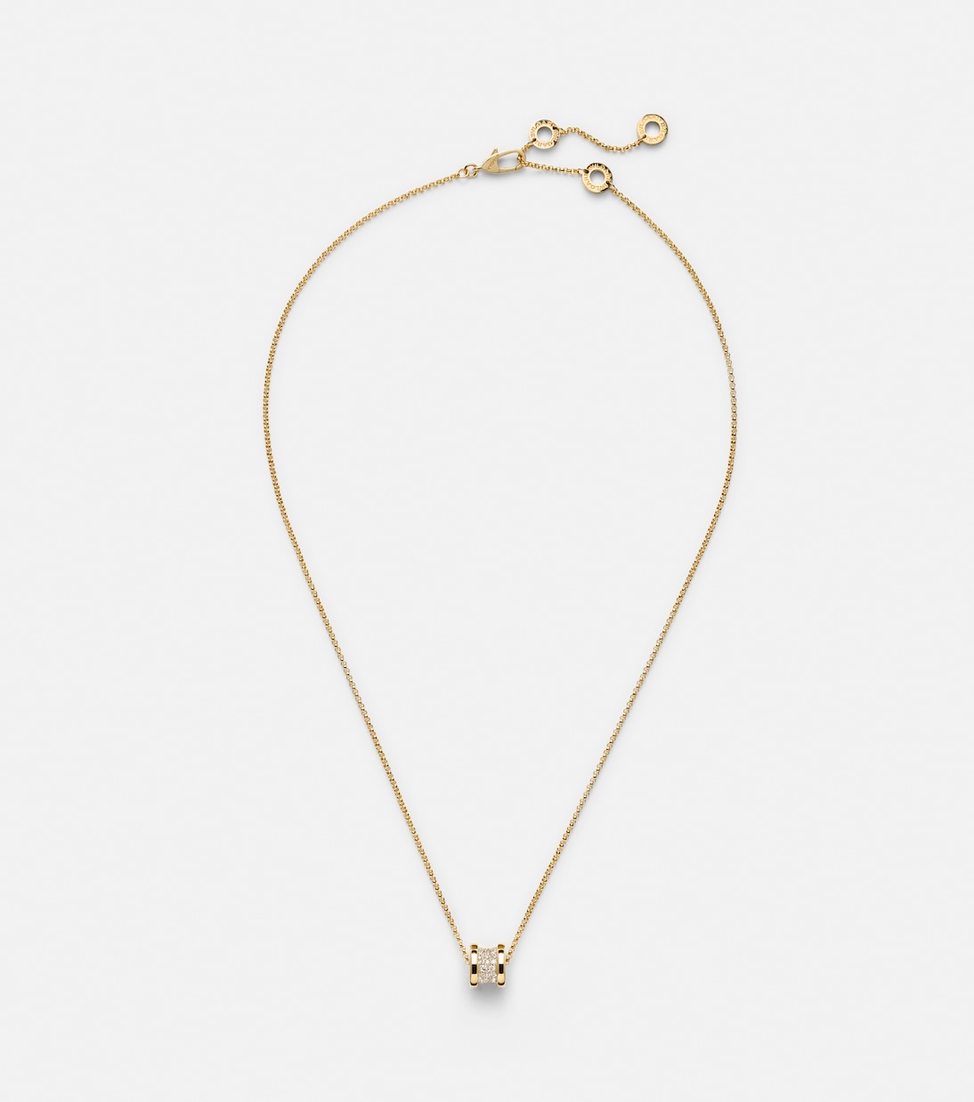 B.zero1 18kt gold pendant necklace with diamonds | Bvlgari