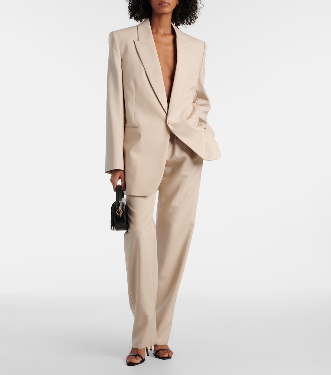 Pantalones rectos de lana | Saint Laurent