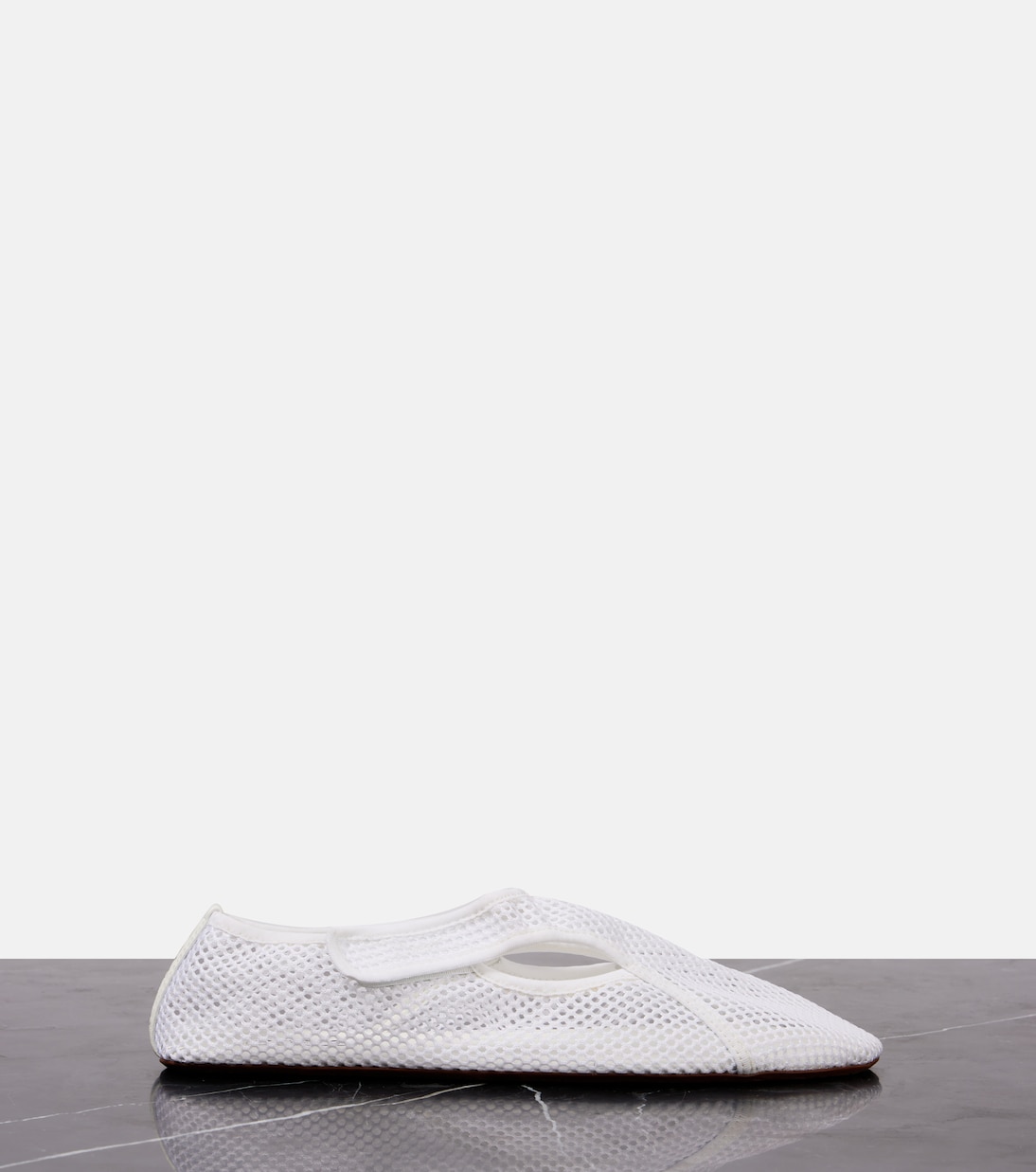 Ballerinas aus Mesh mit Leder | Alaïa