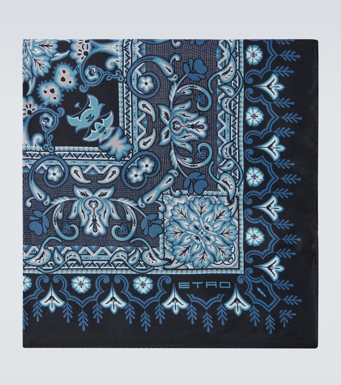 Printed silk twill pocket square | Etro