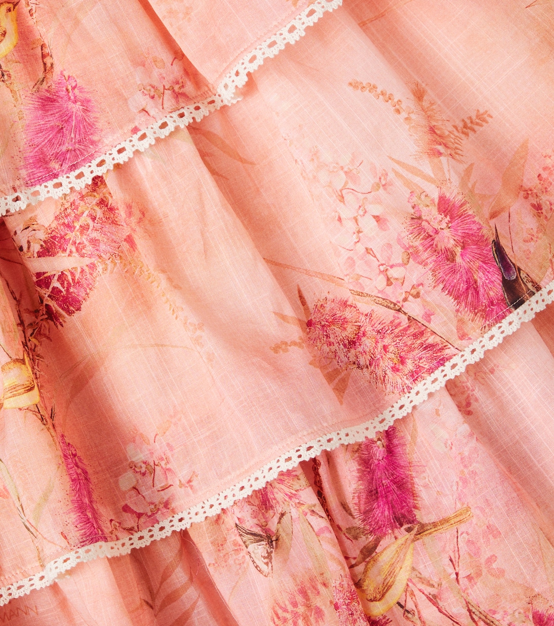 Abito Cascadian in cotone con stampa floreale | Zimmermann Kids