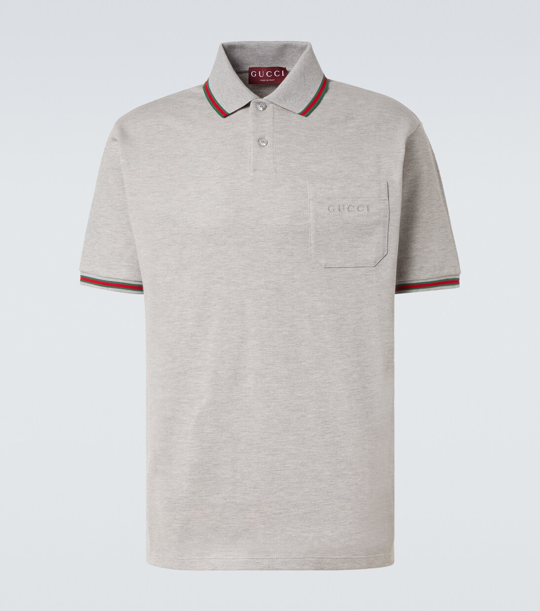 Web Stripe cotton-blend polo shirt | Gucci
