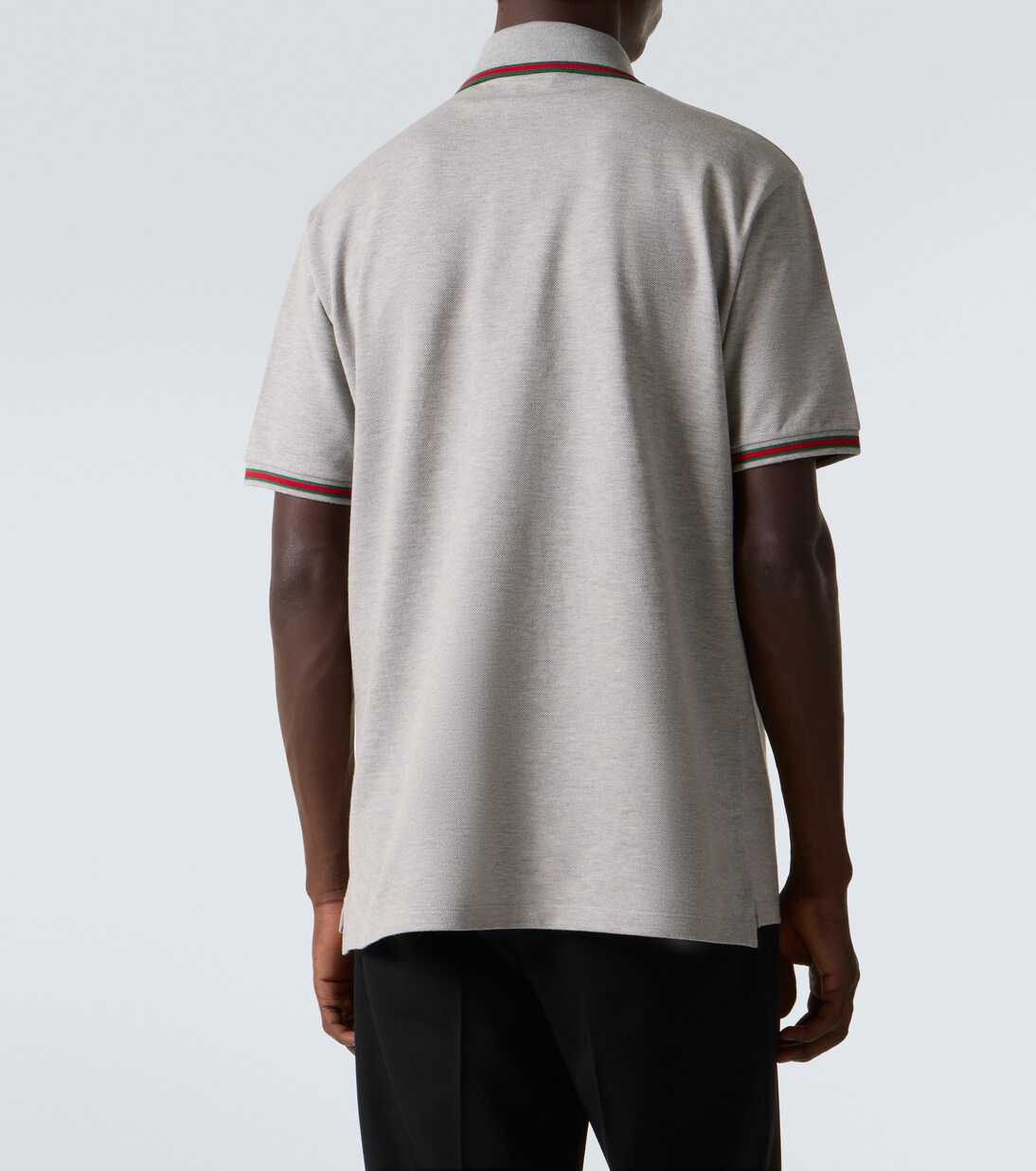 Web Stripe cotton-blend polo shirt | Gucci