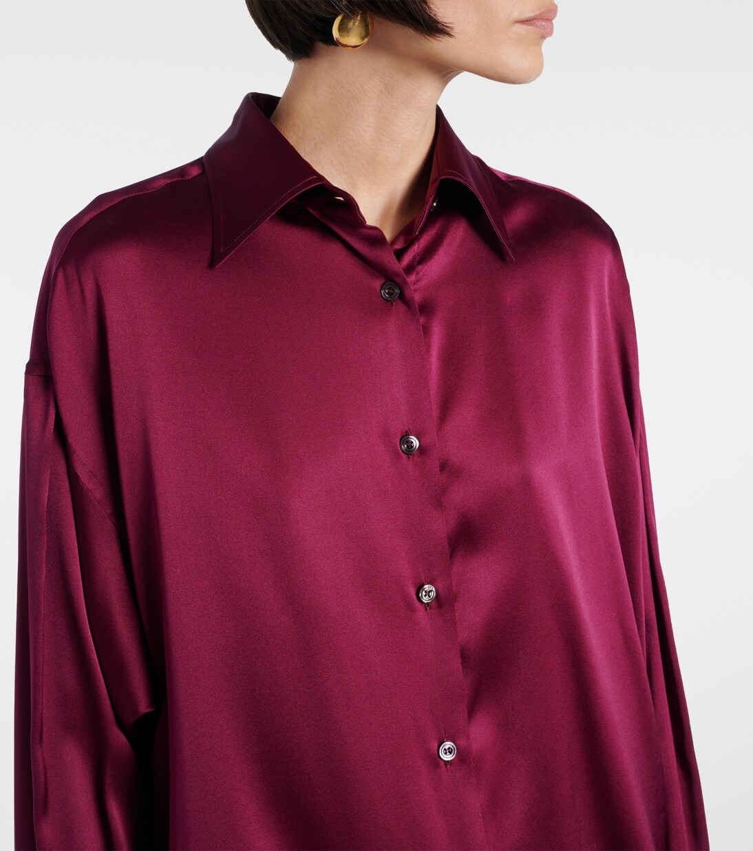 Silk-blend satin shirt | Tom Ford