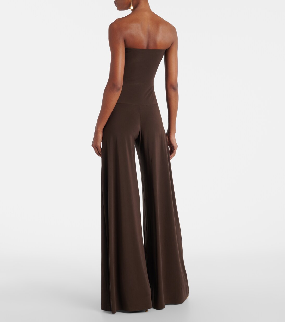Strapless jersey jumpsuit | Norma Kamali