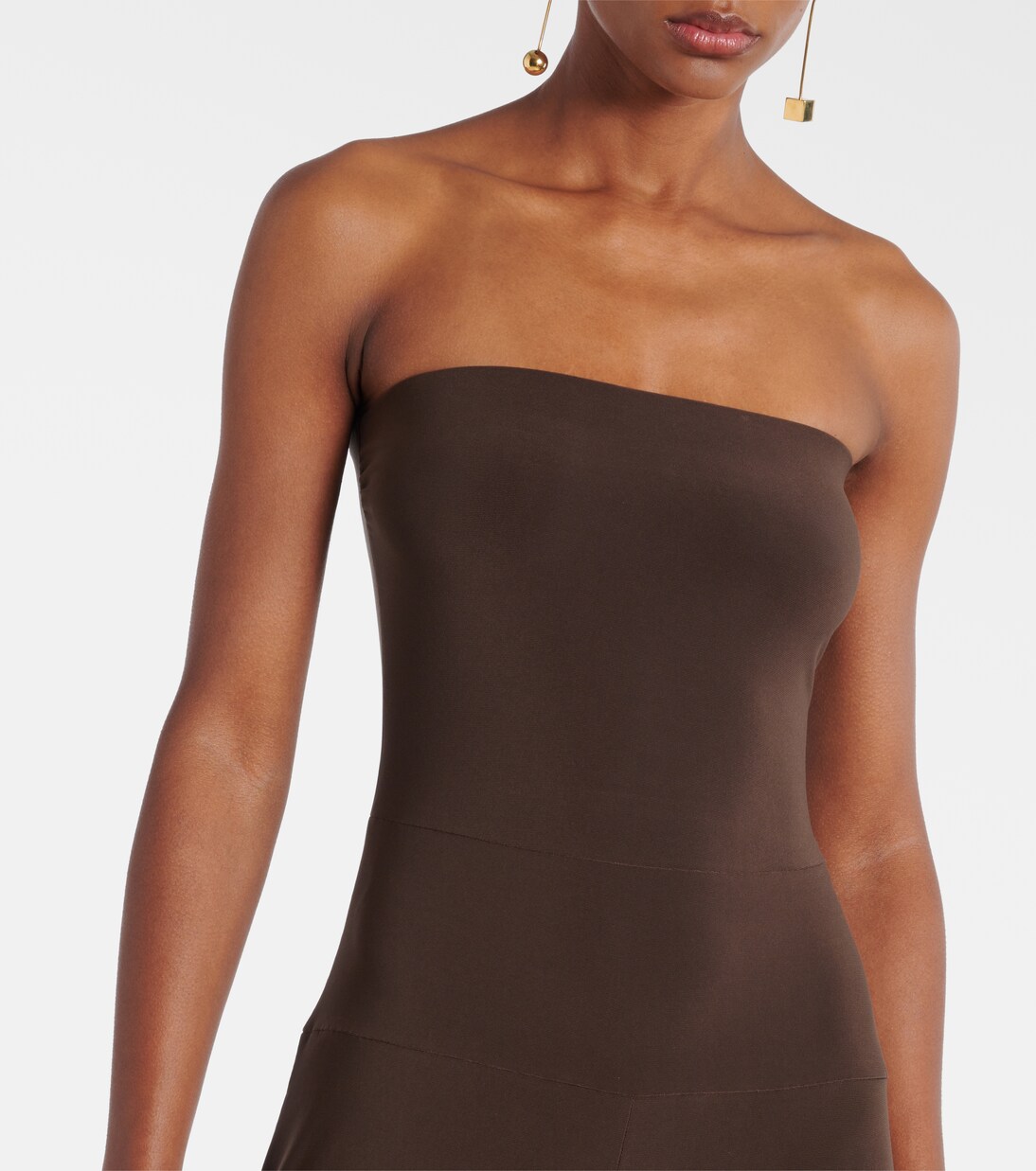Strapless jersey jumpsuit | Norma Kamali