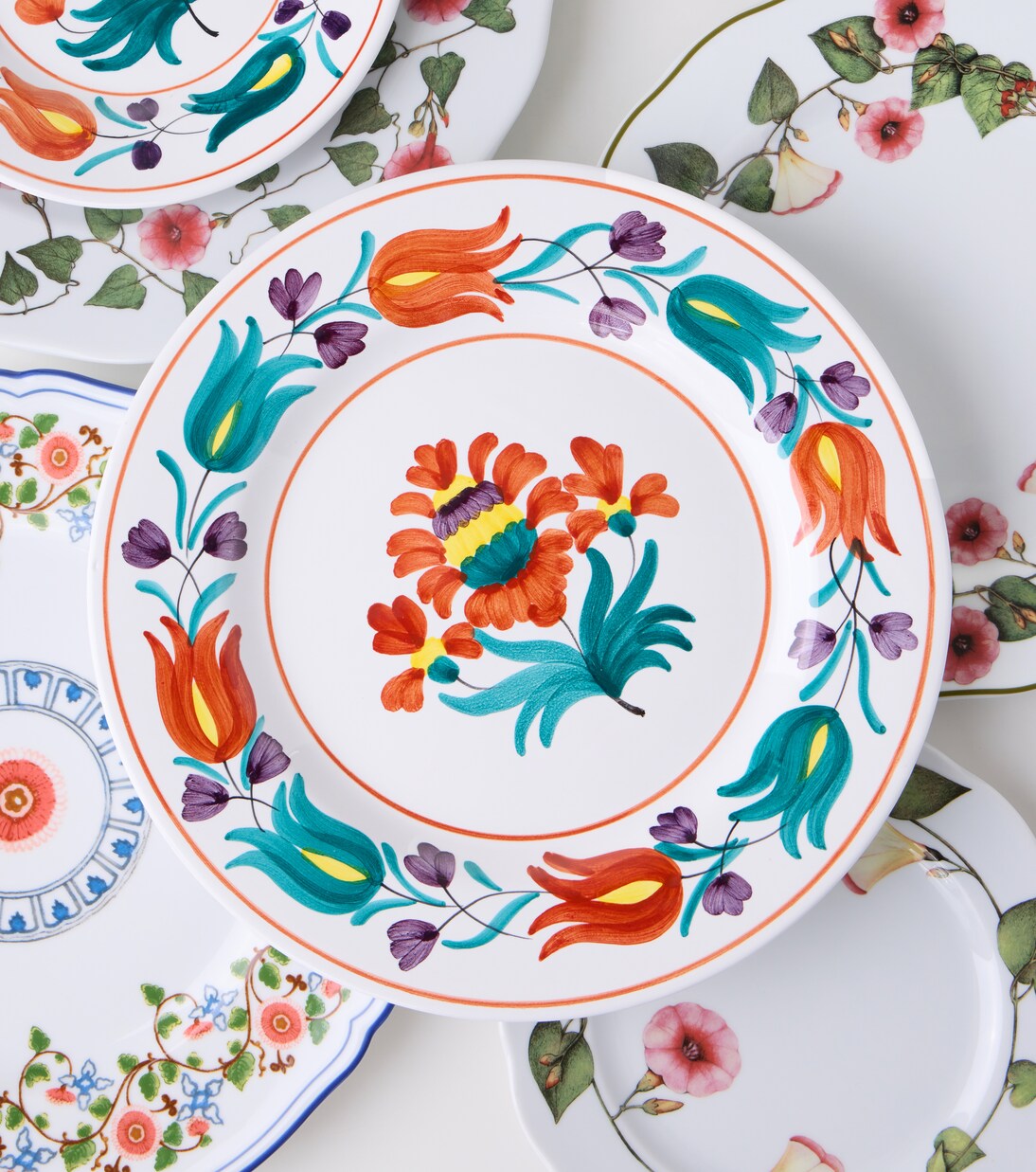 Lia floral ceramic dinner plate | Cabana