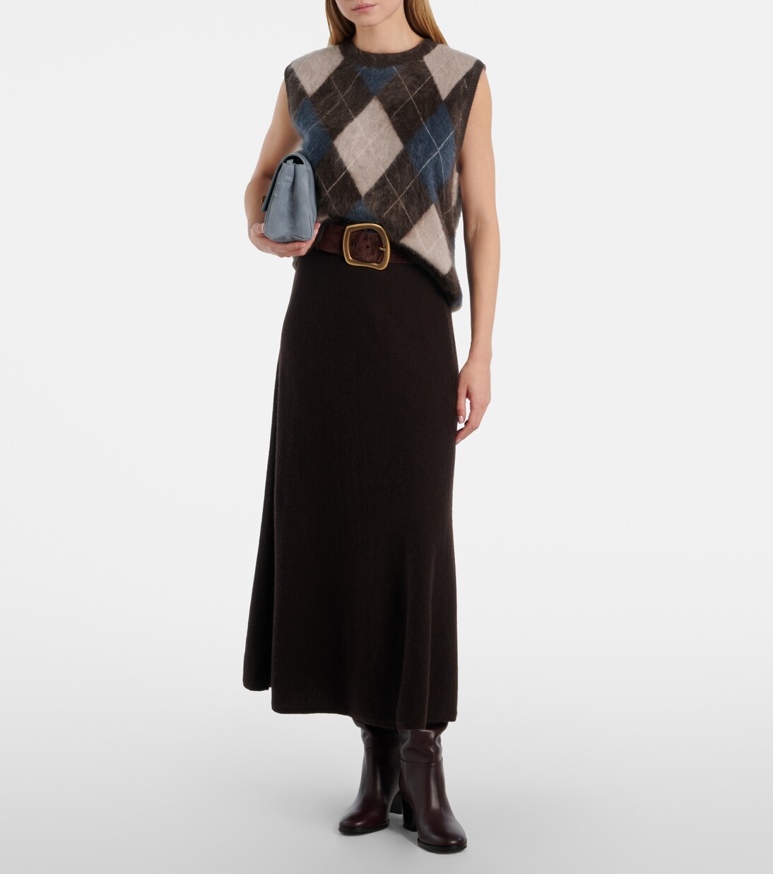 Yasmin Argyle cashmere sweater vest | Lisa Yang