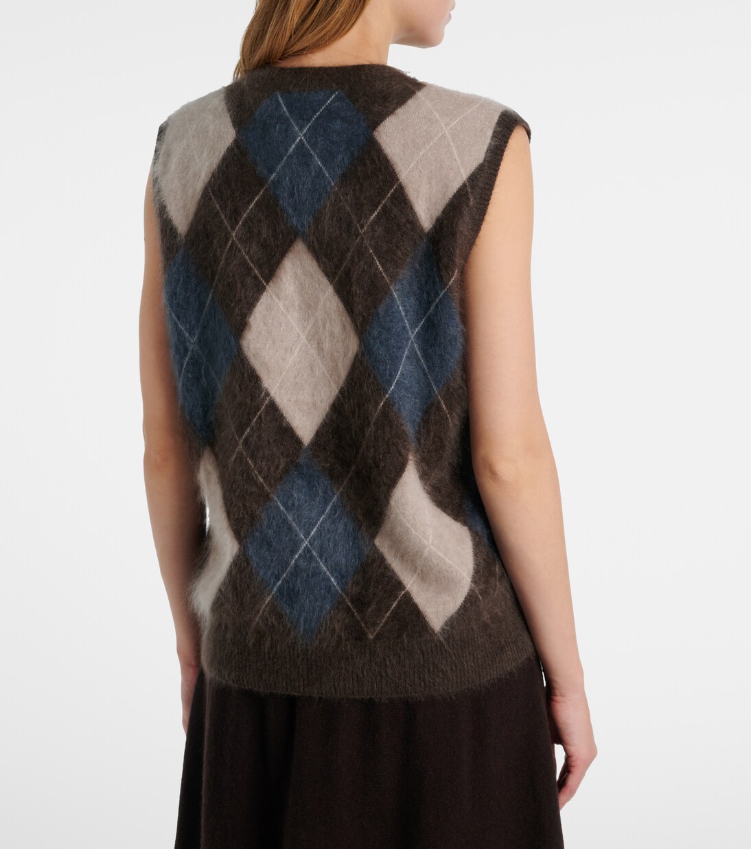 Yasmin Argyle cashmere sweater vest | Lisa Yang