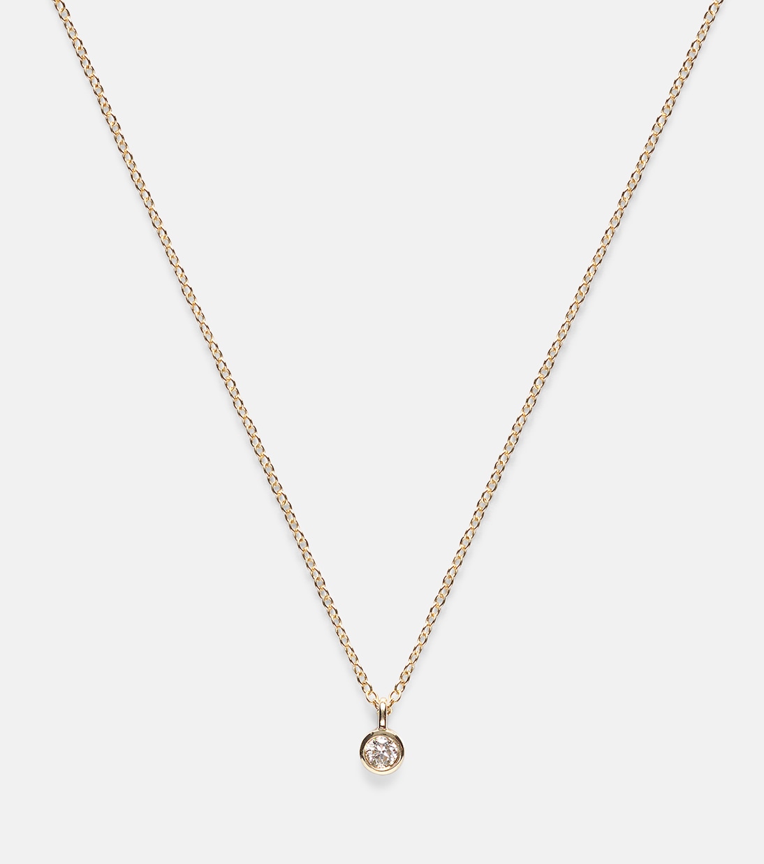 Essential 14kt gold choker with diamonds | Stone and Strand