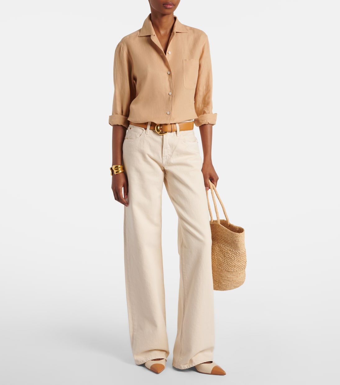 Slingback-Pumps Milanese 50 mit Leder | Aquazzura