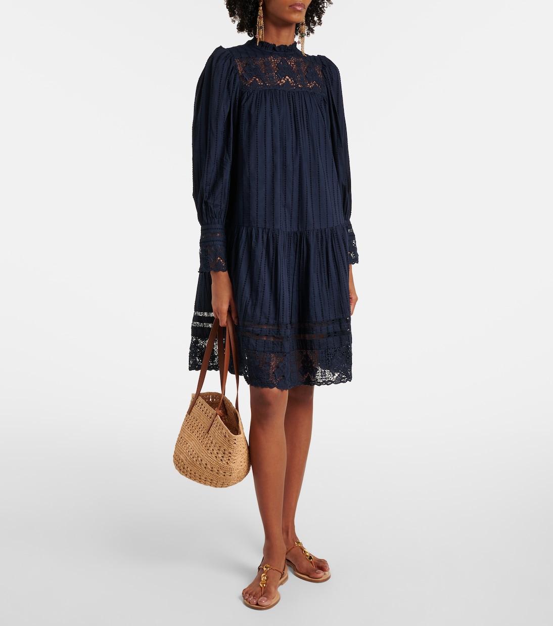 Minikleid aus Spitze und Baumwolle | Ulla Johnson