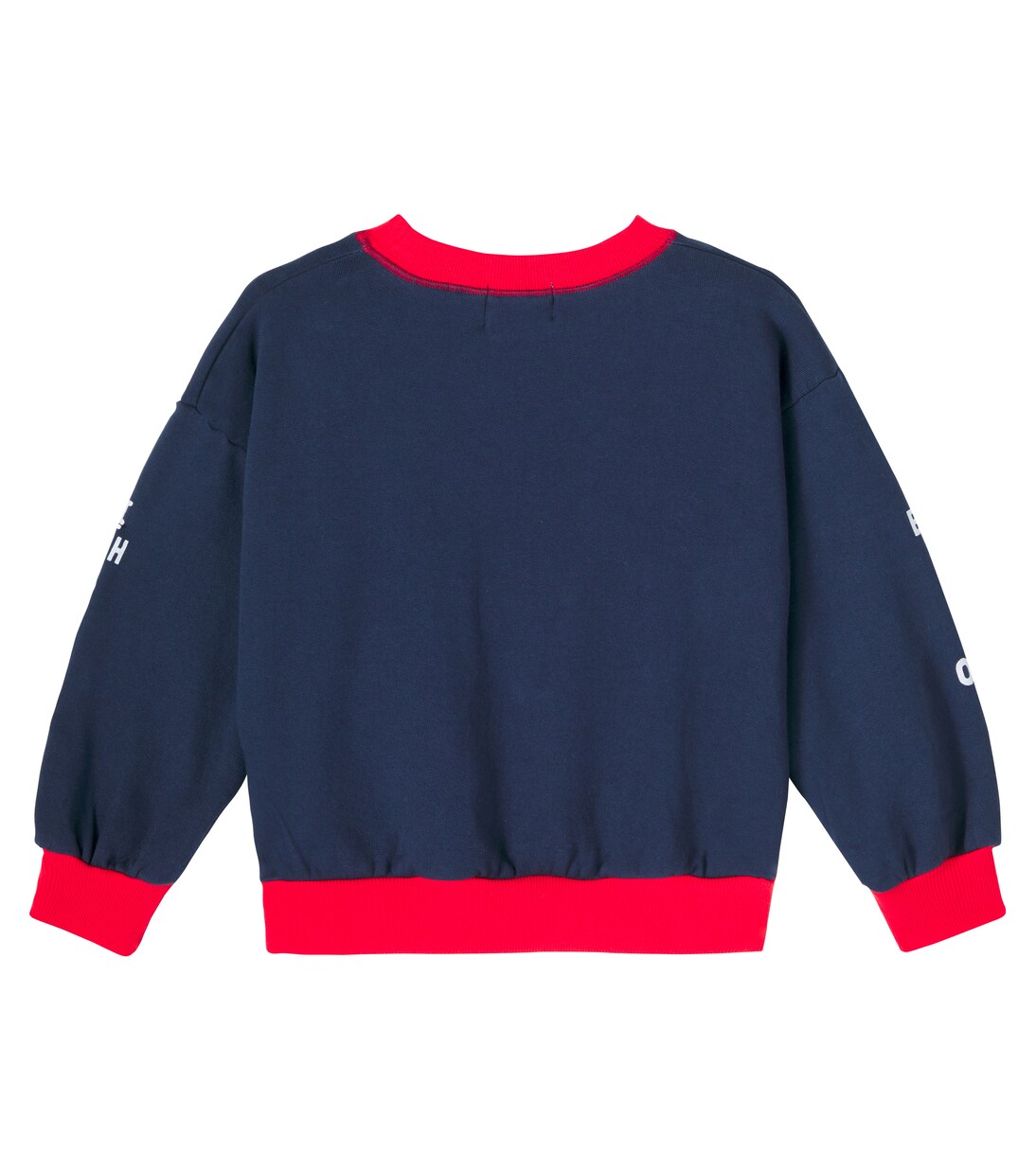 Logo colorblocked cotton sweatshirt | Bobo Choses
