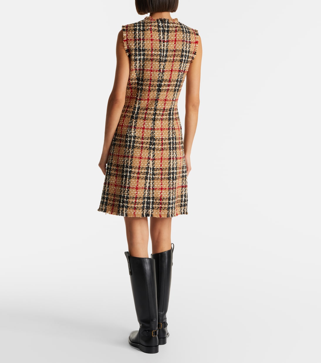 Minikleid Burberry Check aus Bouclé | Burberry