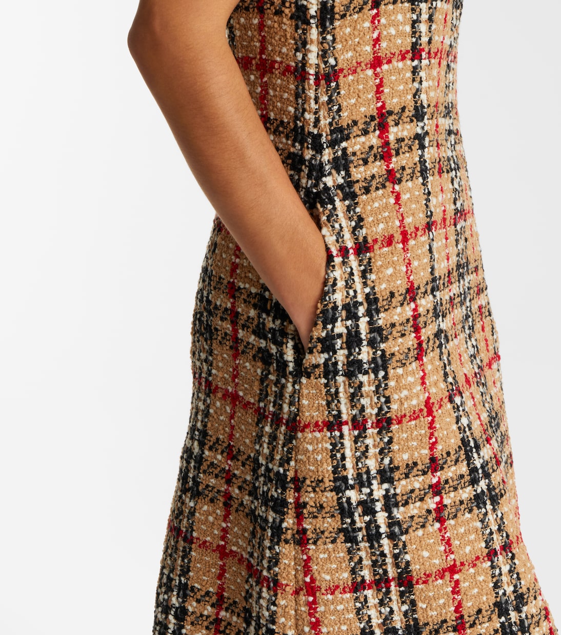 Minikleid Burberry Check aus Bouclé | Burberry