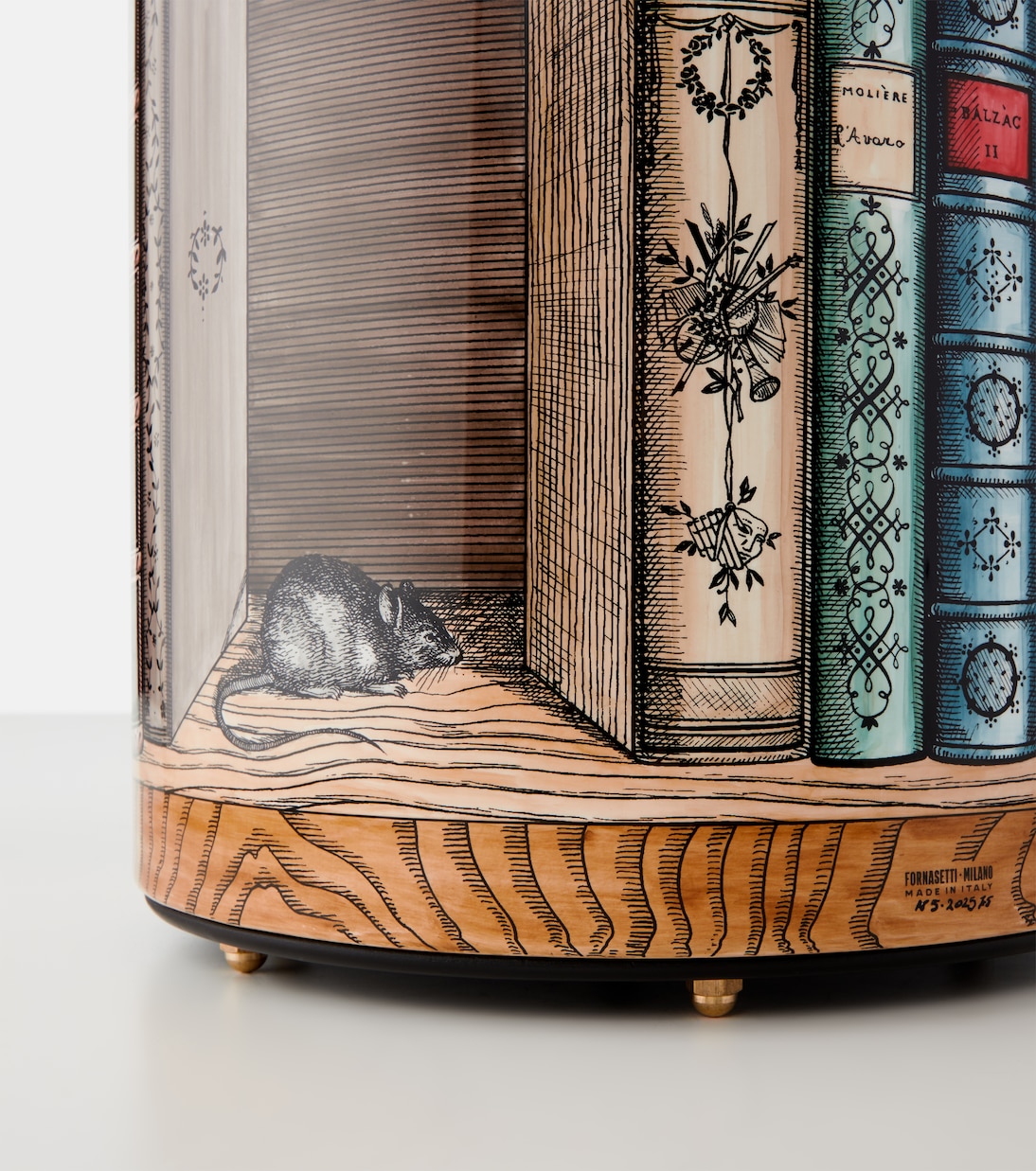 Gatto Con Libri container | Fornasetti