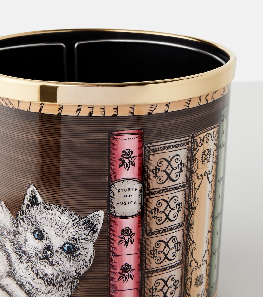 Gatto Con Libri container | Fornasetti