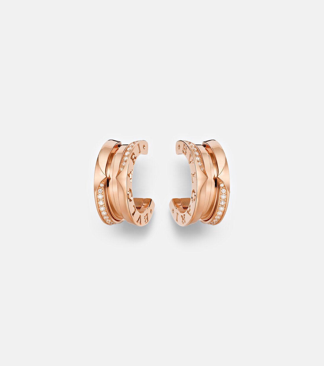 Ohrringe B.zero1 aus 18kt Roségold (750/1000) mit Diamanten | Bvlgari
